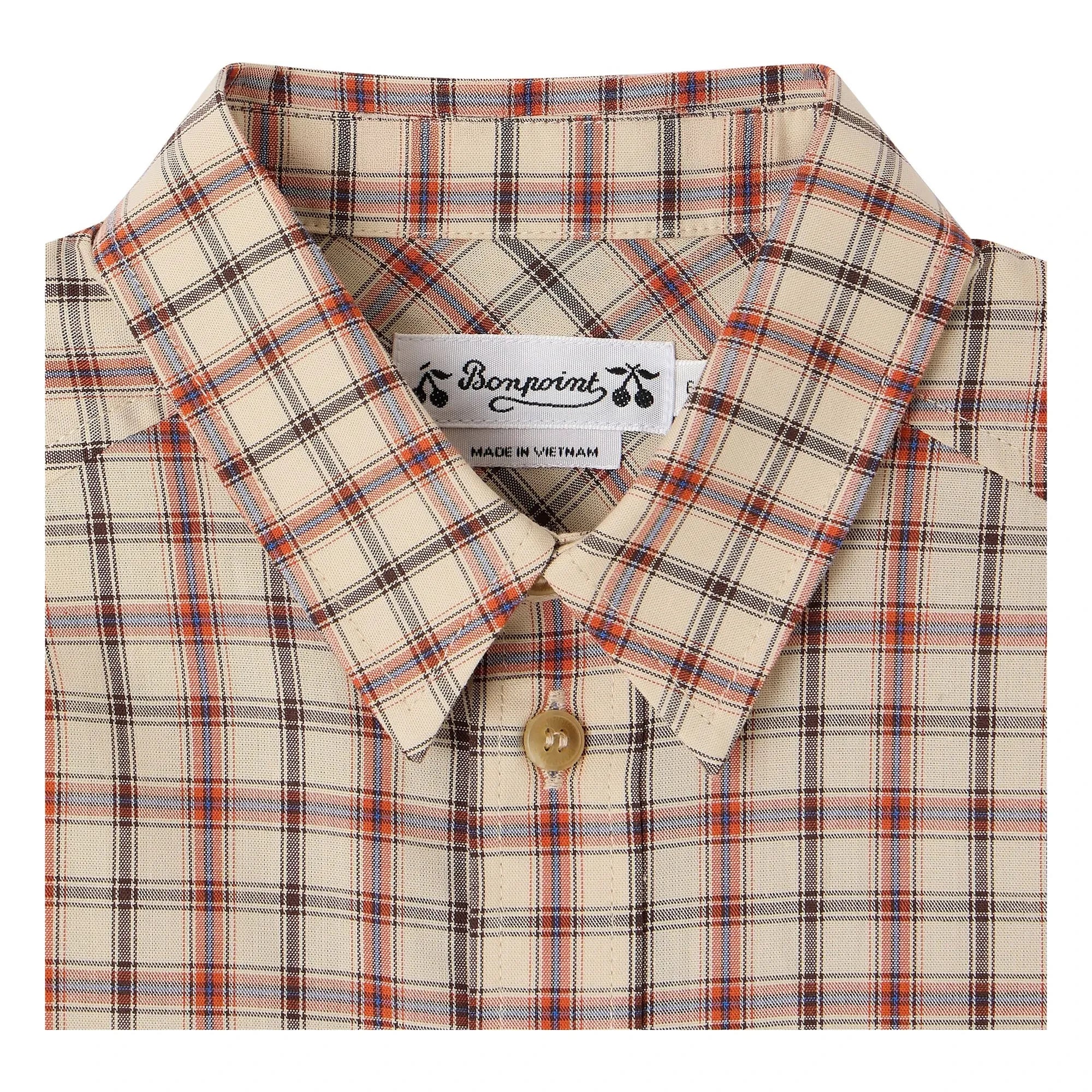 Bonpoint - Chemise Marceau Kareli Organik Pamuk | Bej