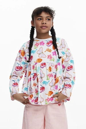 Desigual Uzun Kollu Çocuk Bluzu