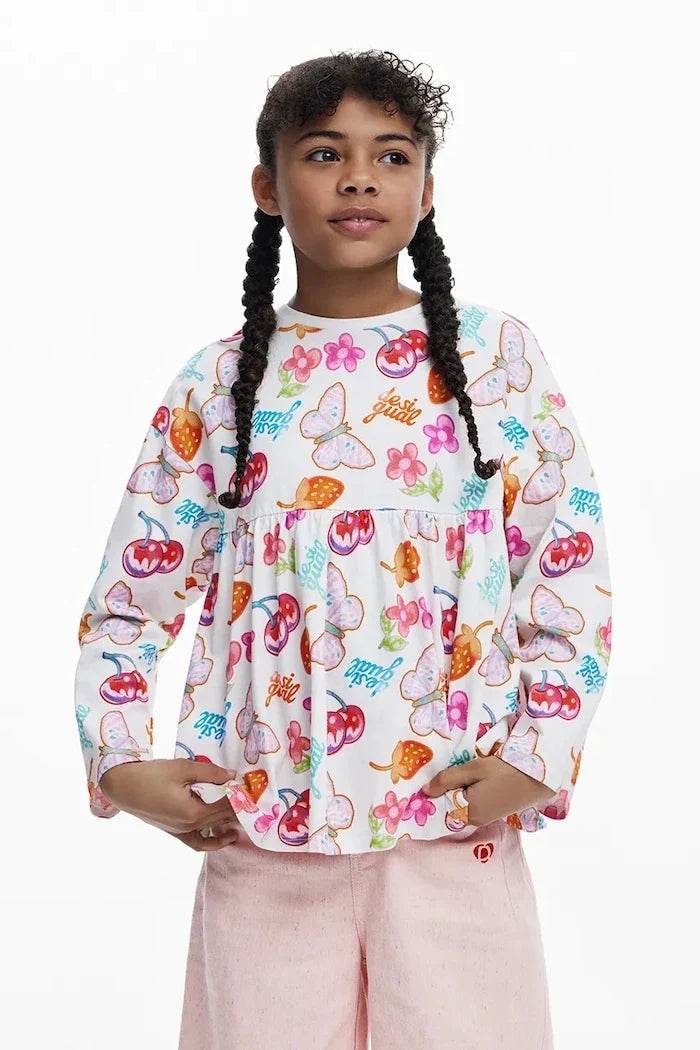 Desigual Uzun Kollu Çocuk Bluzu