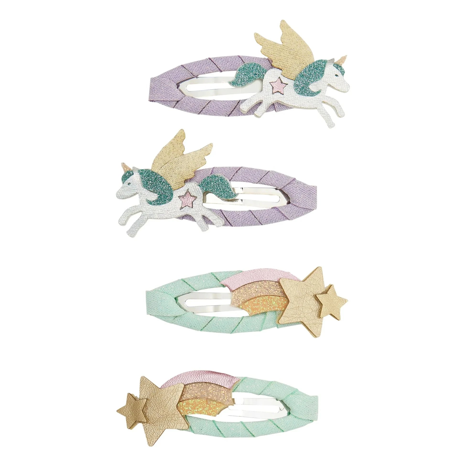 Mimi & Lula - Set of 4 Unicorn Hair Clips | Lilac
