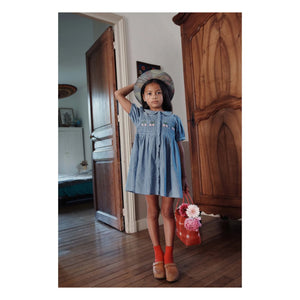 Emile et Ida - Blue Chambray Smock Dress