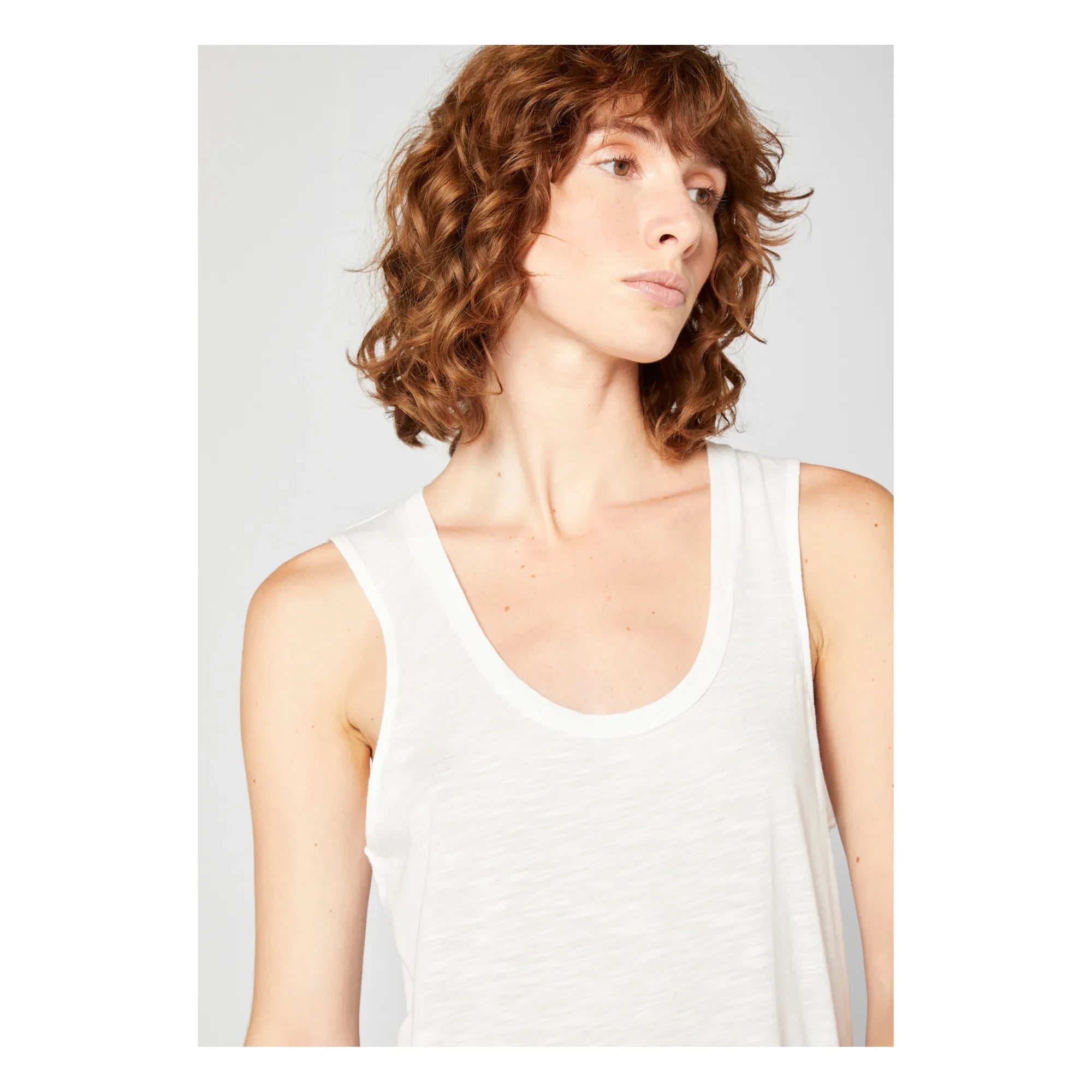 American Vintage - Jacksonville U-Yaka Tank Top | White