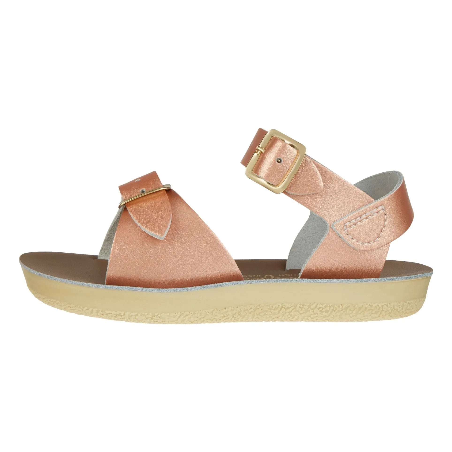 Salt-Water - Waterproof Surfer Leather Sandals | Rose Gold