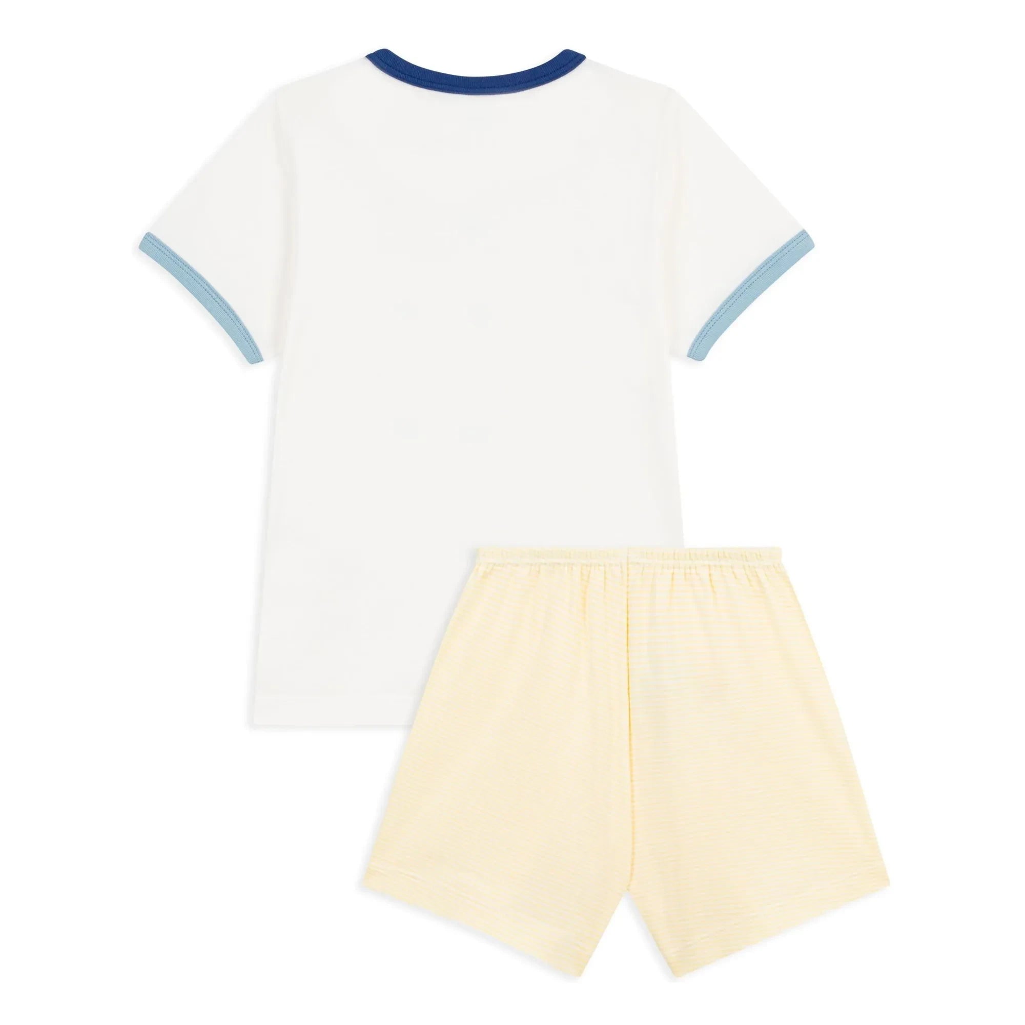 Petit Bateau - Ocean Organic Cotton Pajama Shorts | White