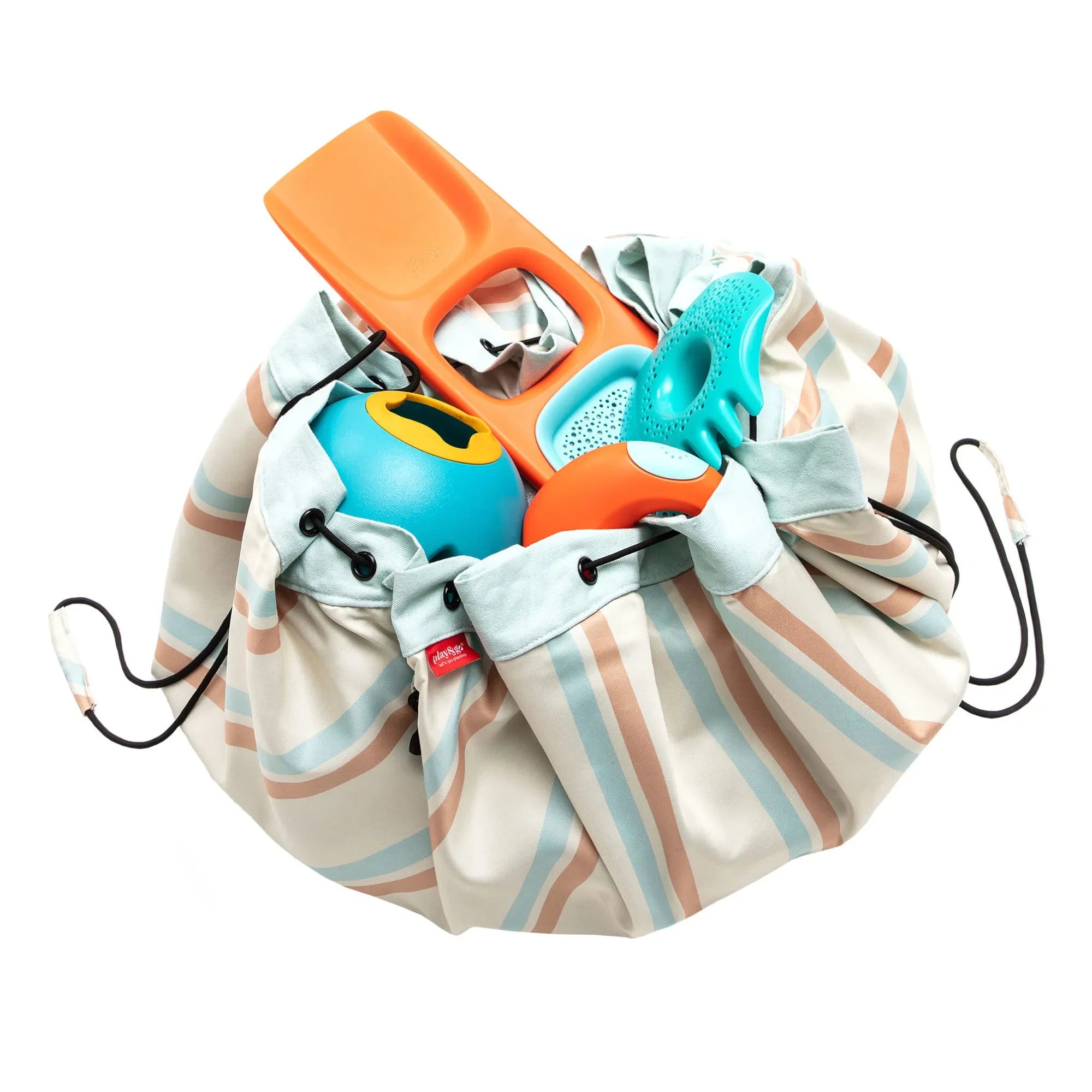 Play and Go - Noomad Outdoor Bag / Mat - Stripes | Light Blue