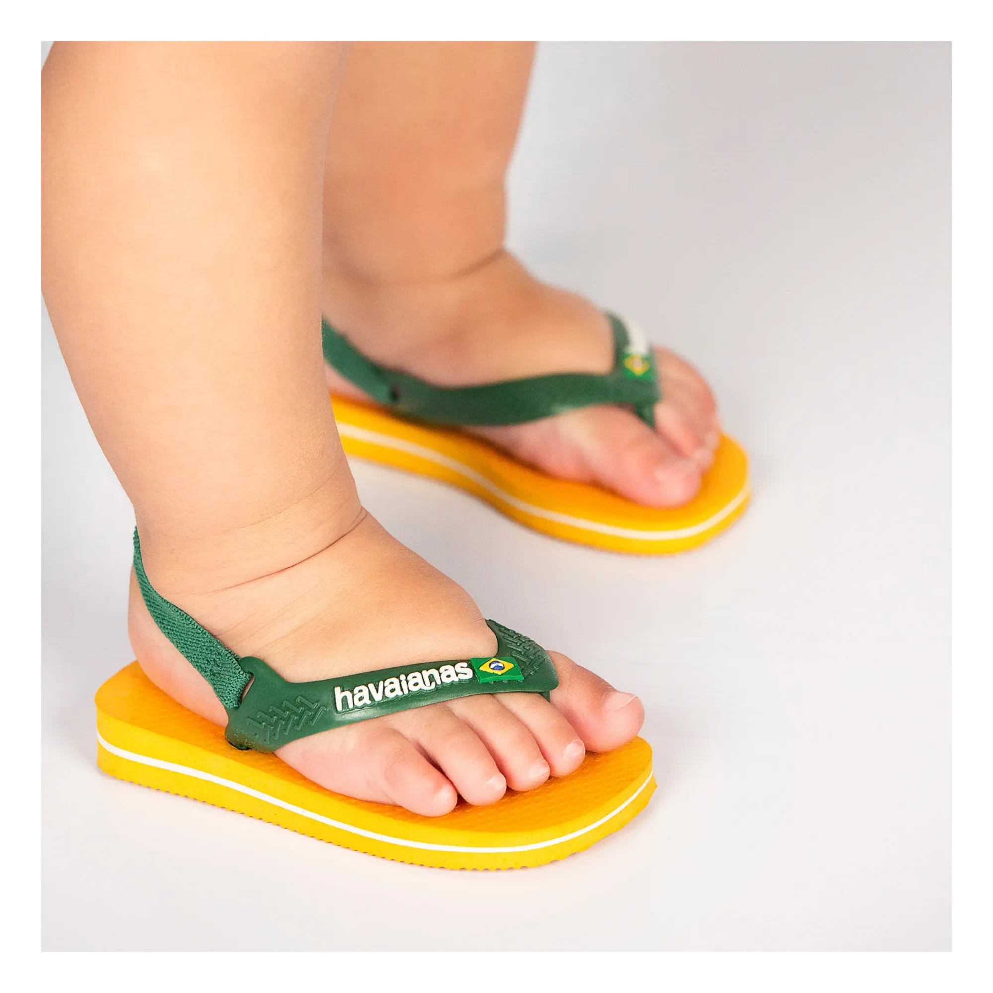 Havaianas - Baby Brasil Logo Flip-Flops | Yellow
