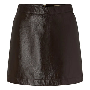 Sessùn - Abby Vinyl Skirt | Mocha