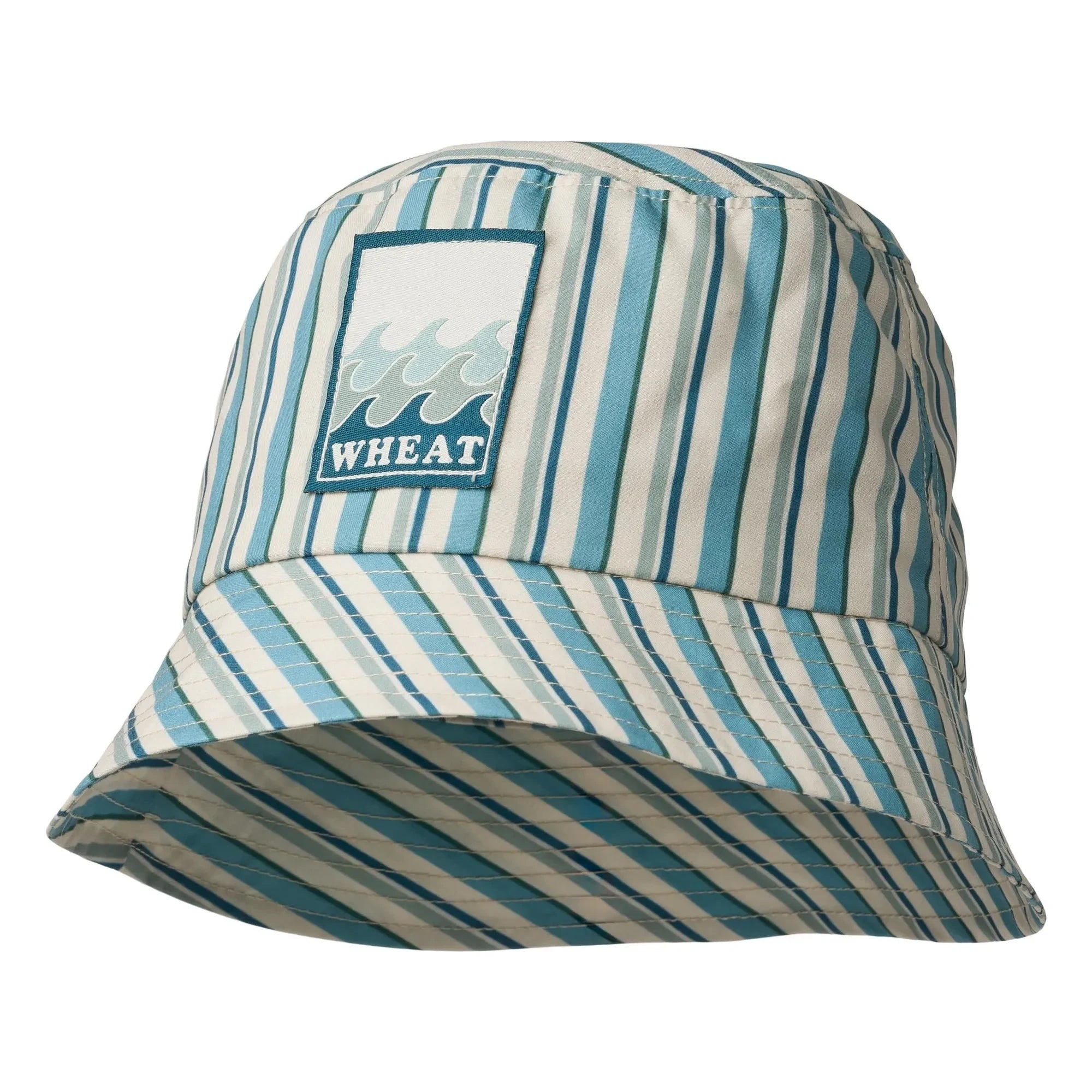 Wheat - Bob Tilo Striped Badge Recycled Fibers | Blue