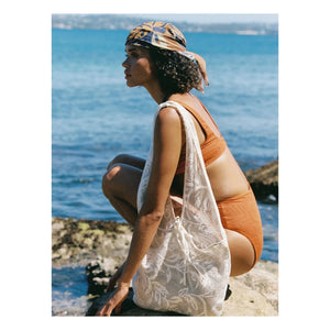 Soleil Soleil - Florienne Organic Cotton Scarf | Brown
