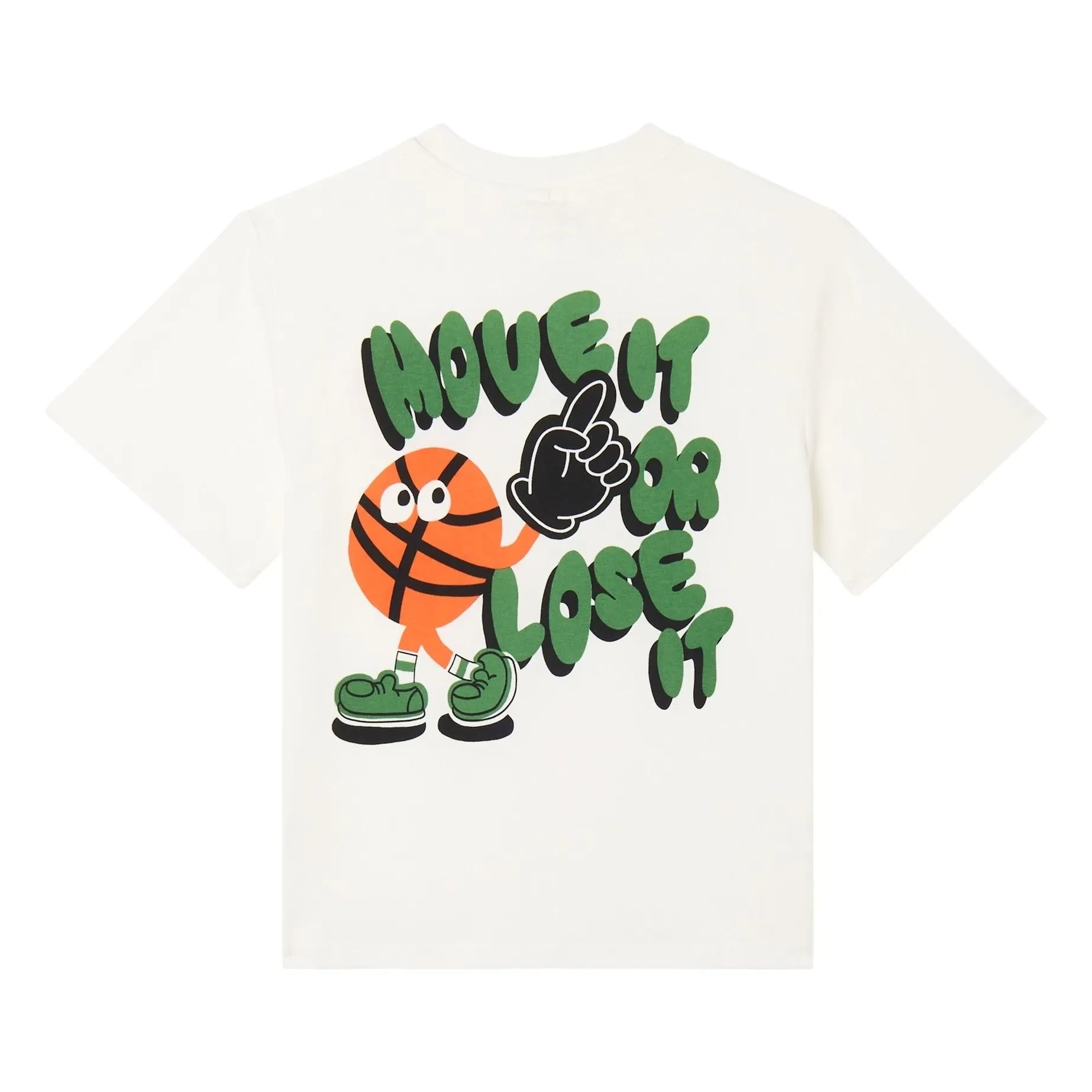 Stella McCartney Kids - Basketball T-Shirt | Cream