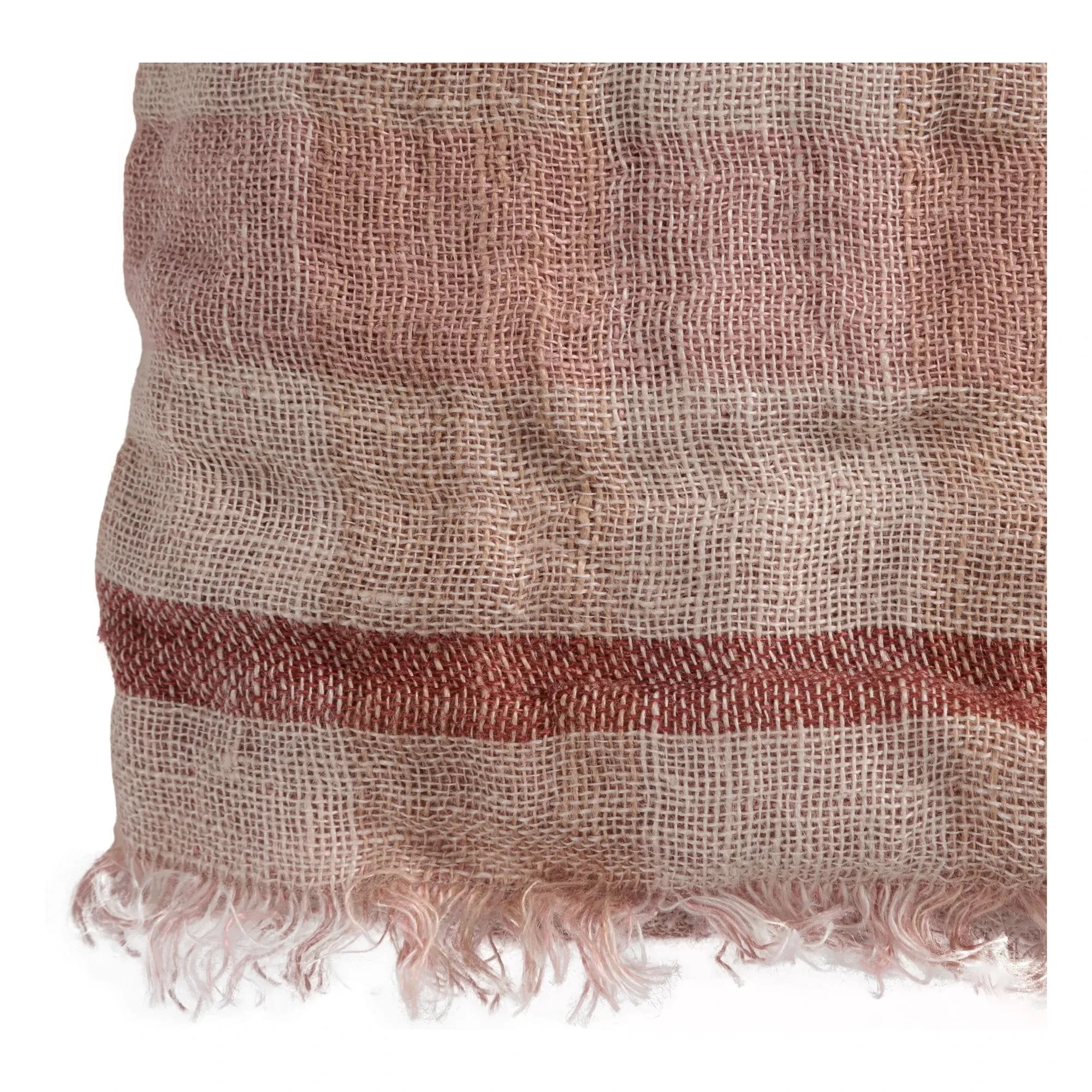 Le Monde Sauvage - Clyde Linen Blanket | Pink
