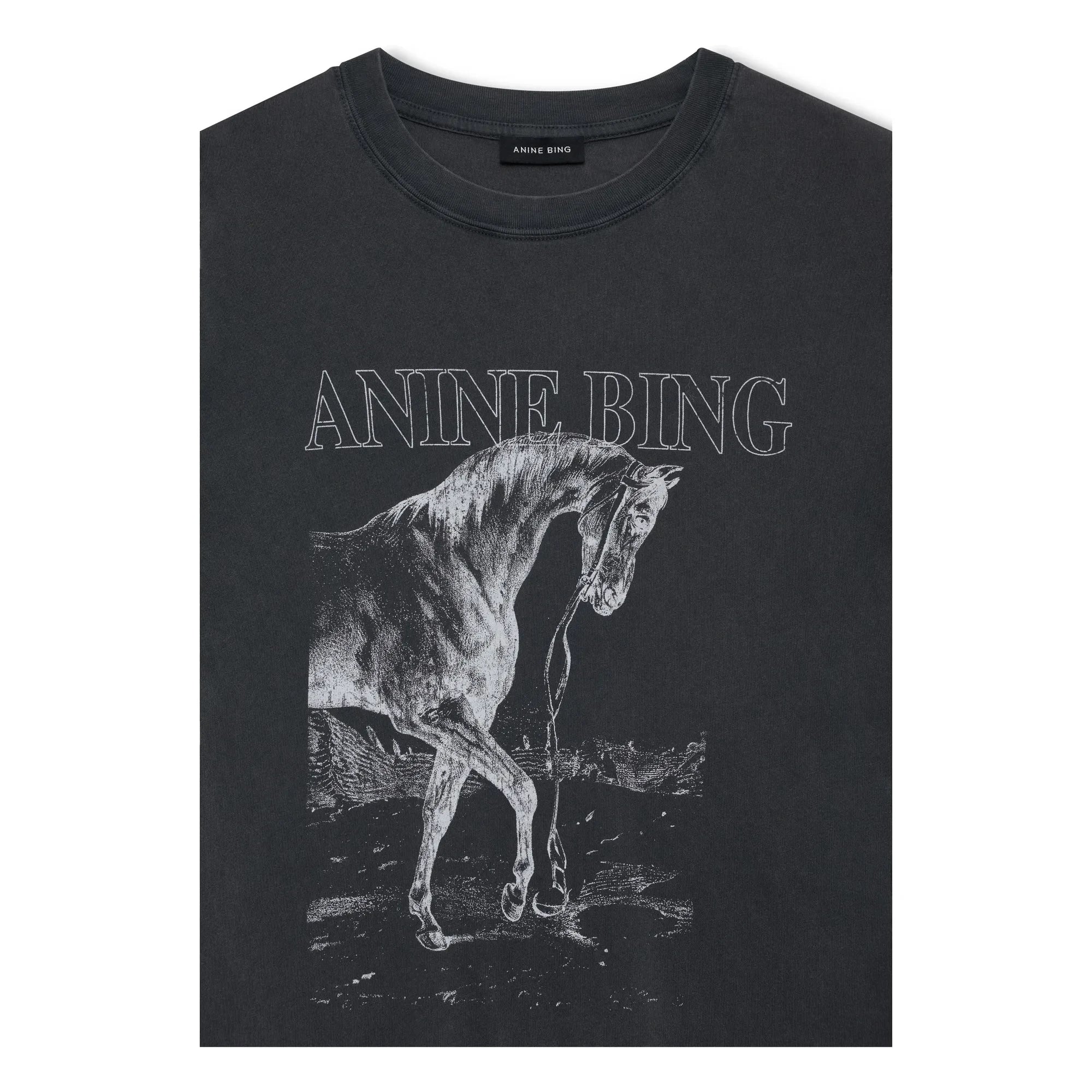 Anine Bing - Lili Horse T-Shirt | Black