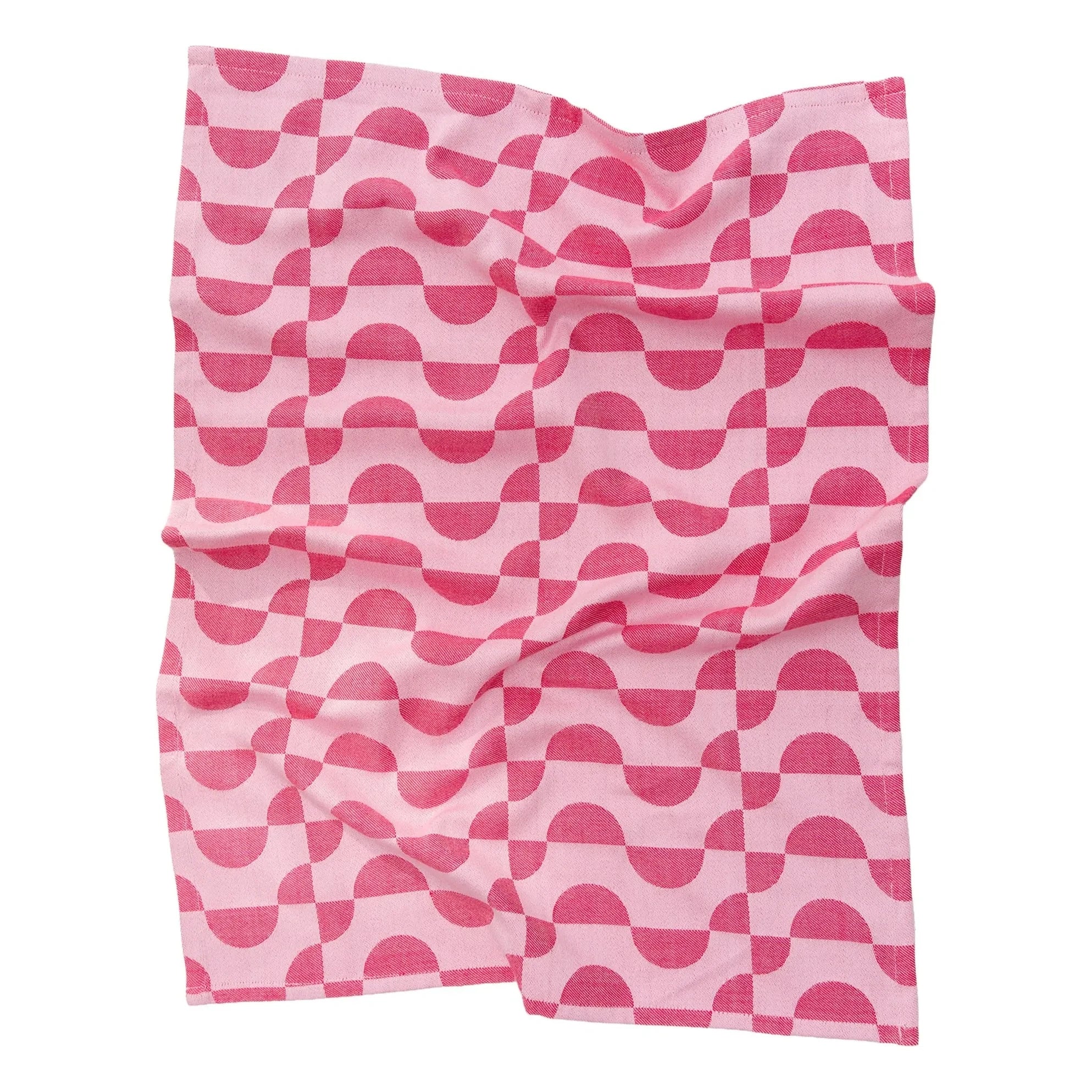 Tarta Gelatina - Cherry Flakes Kitchen Towel | Pink