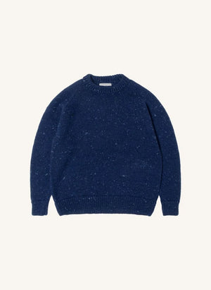 Origin Knitwear - Raglan Thick Wool Sweater | Dark Blue