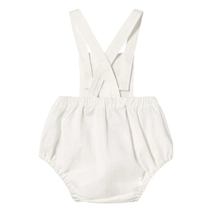Tinycottons - Cherry Twill Jumpsuit | White