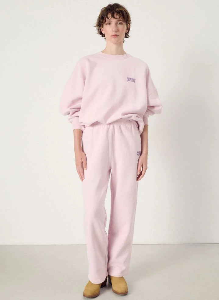 American Vintage - Plizzy Pamuklu Sweatshirt | Açık Pembe