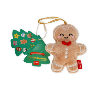 Legami - Plush Toy Christmas Decoration - Ginger Bread - Oh-Oh-Ohrnaments