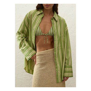 Faithfull the Brand - Clemente Striped Shirt | Green
