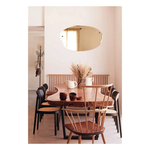 M Nuance - Extra Thin Polished Mirror - Random Horizontal Oval Shape 100x60 cm