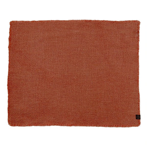 Haomy - California Linen Sheet | Brick Red