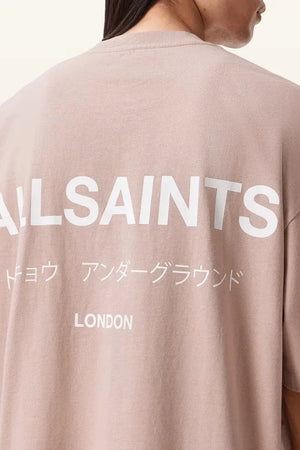 AllSaints Erkek Pamuklu Oversize Tişört