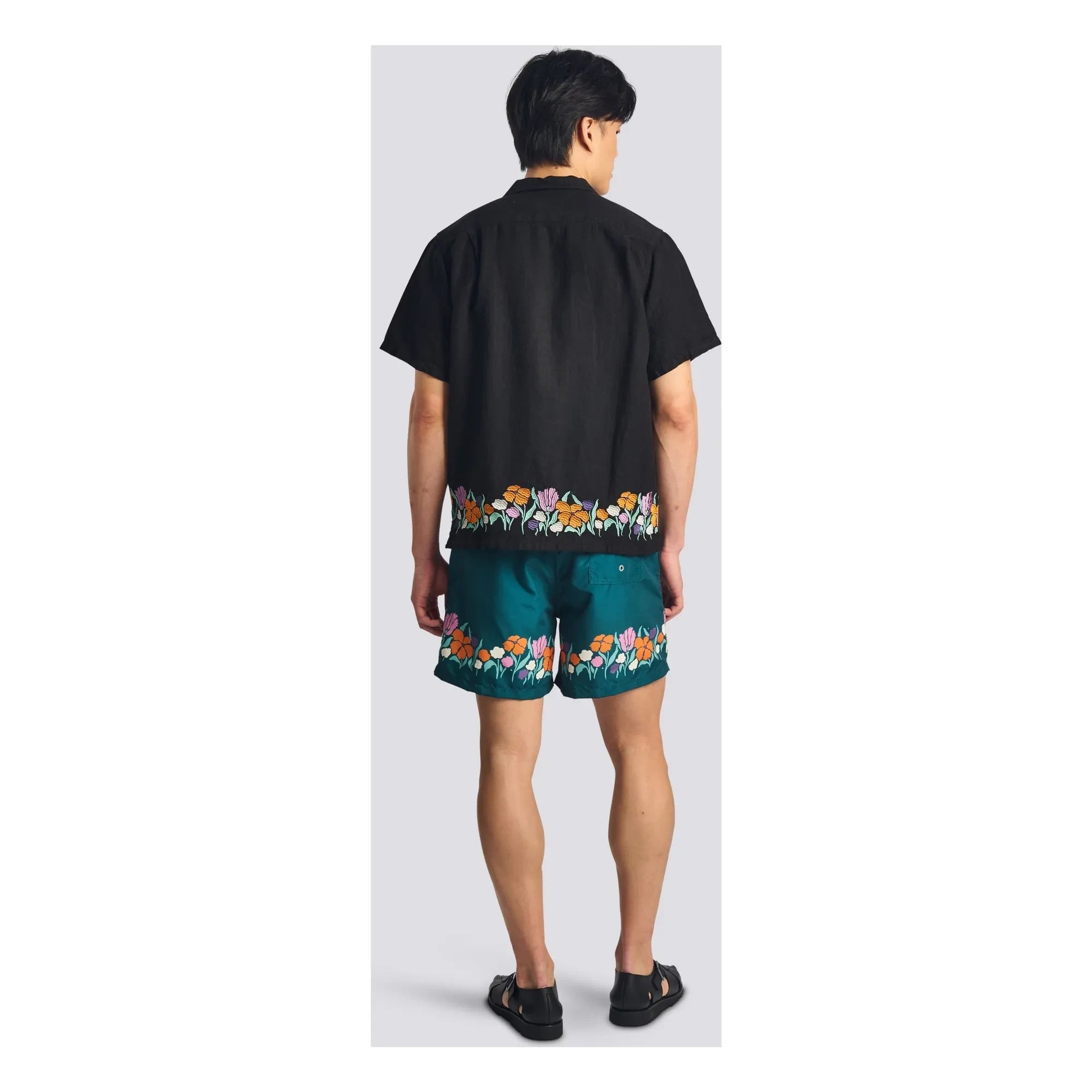 Bather - Camp Linen Shirt | Black