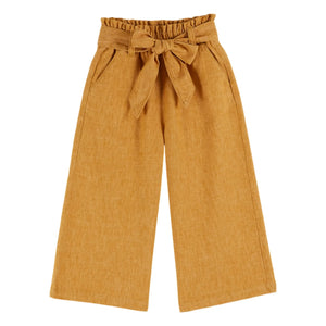 Emile et Ida - Wide-leg trousers with belt | Mustard