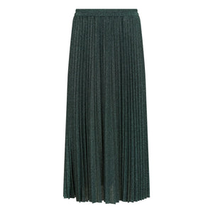Momoni - Emi Metallic Skirt | Green