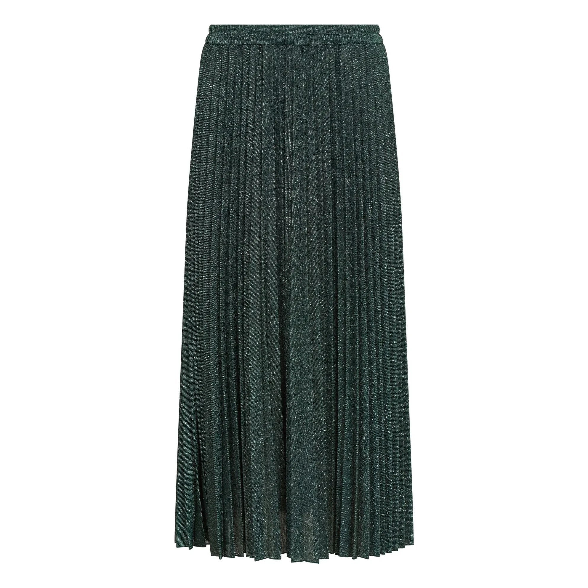 Momoni - Emi Metallic Skirt | Green