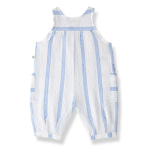 1+ in the family - Montjoi striped romper | Light blue