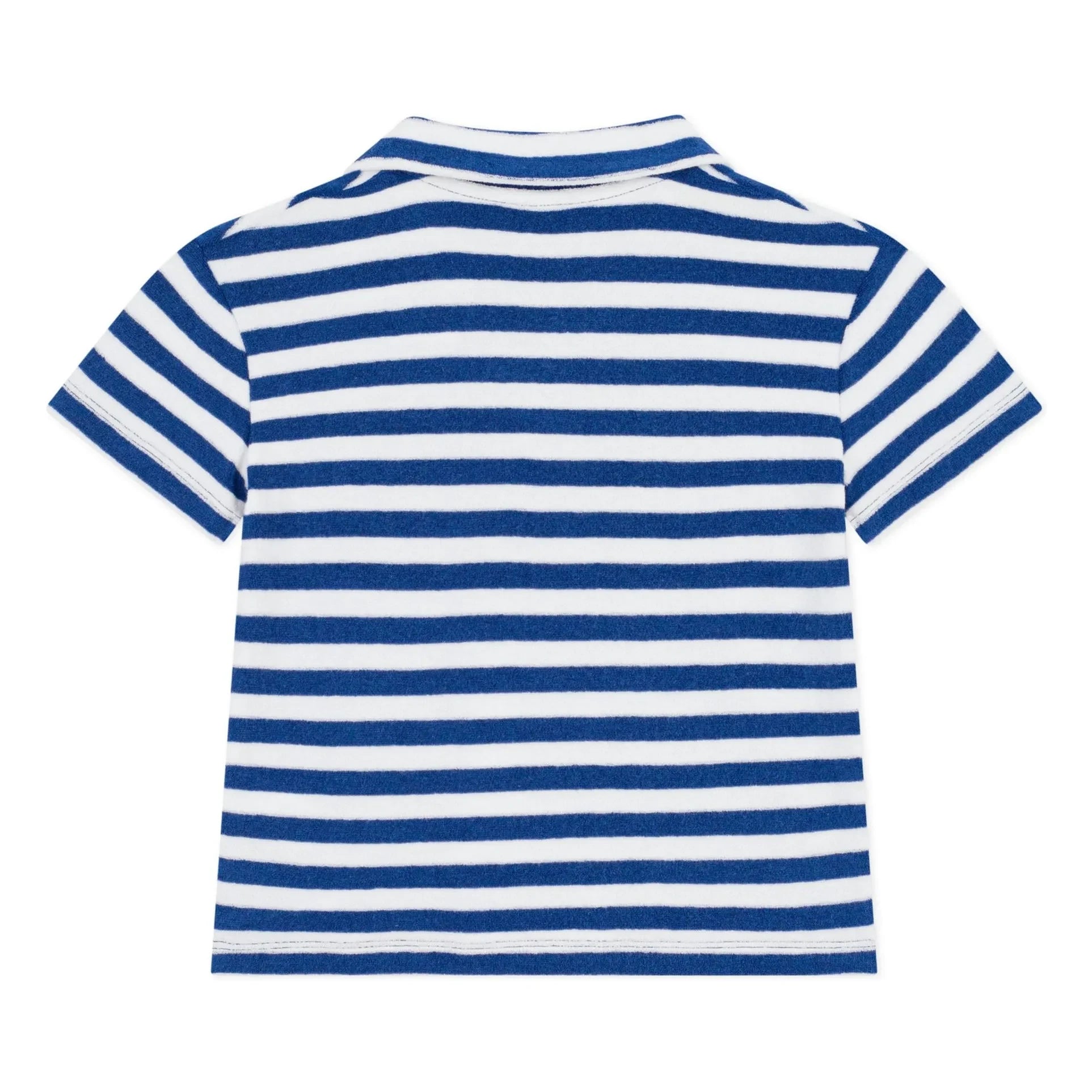 Petit Bateau - Striped Terry Polo | Blue