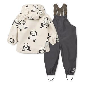 Liewood - Manu Pandas Rain Set Recycled Fiber | Dark Blue