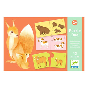 Djeco - Duo-trio Baby Animal Puzzles