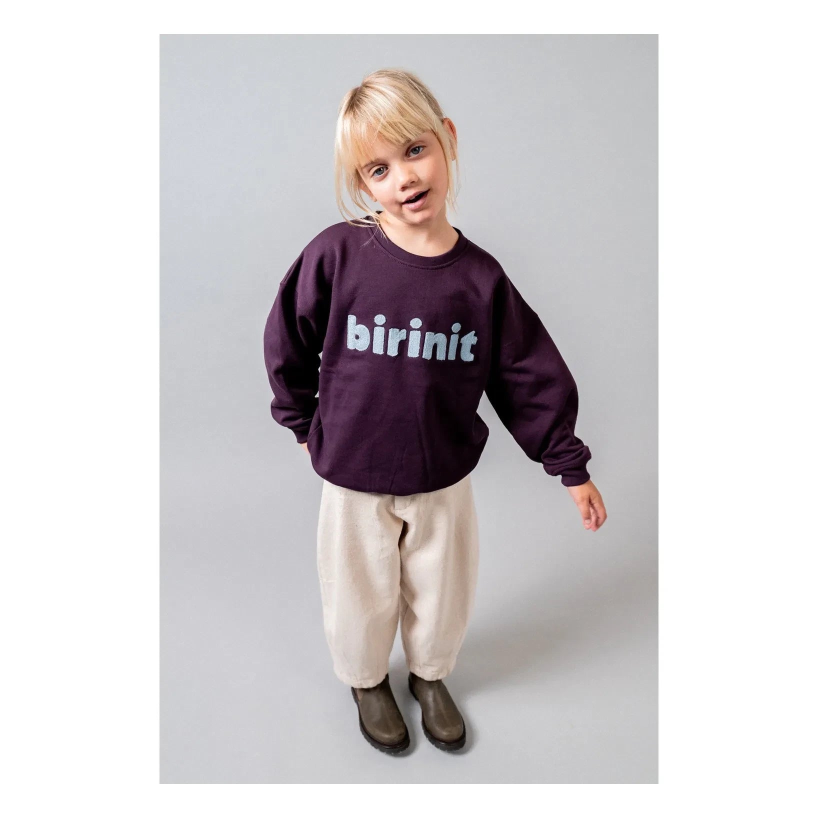 birinit - Birinit Organik Pamuk Sweat | Plum