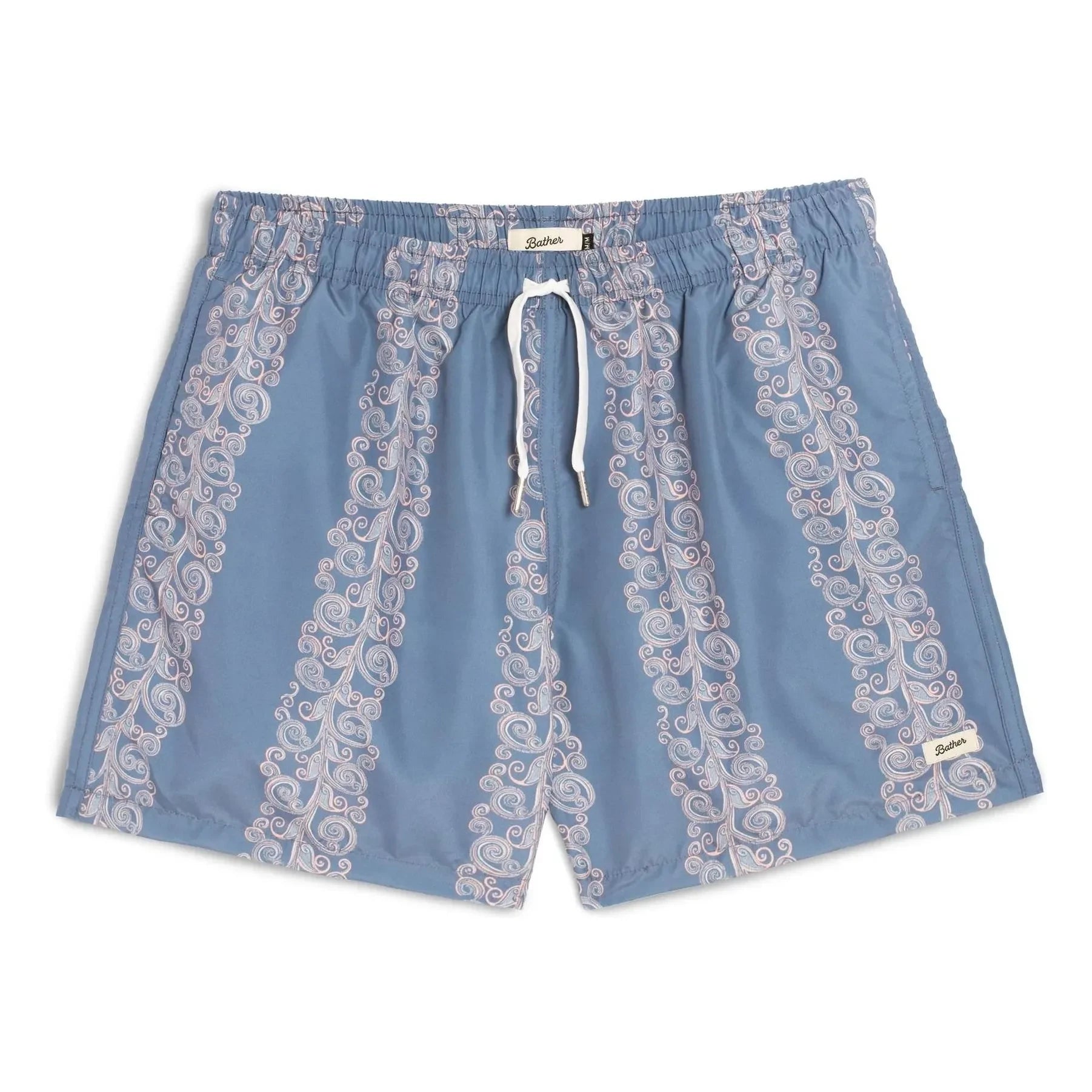 Bather - Coral Fiesta Swim Shorts | Light Blue