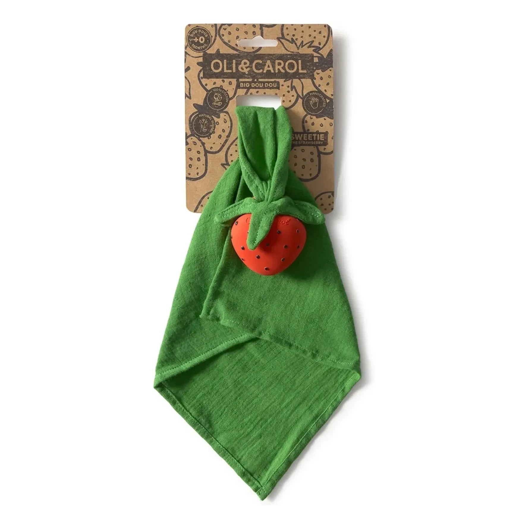 Oli & Carol - Sweetie Strawberry pacifier sleep companion | Red