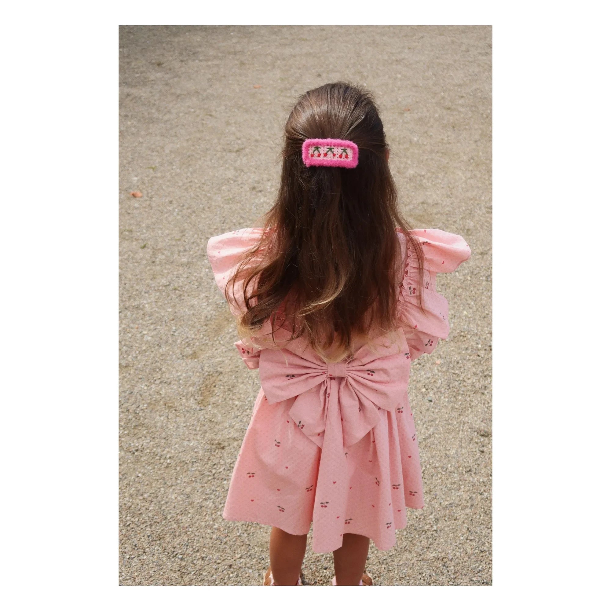 Konges Sløjd - Evia Cerises bow dress | Pink