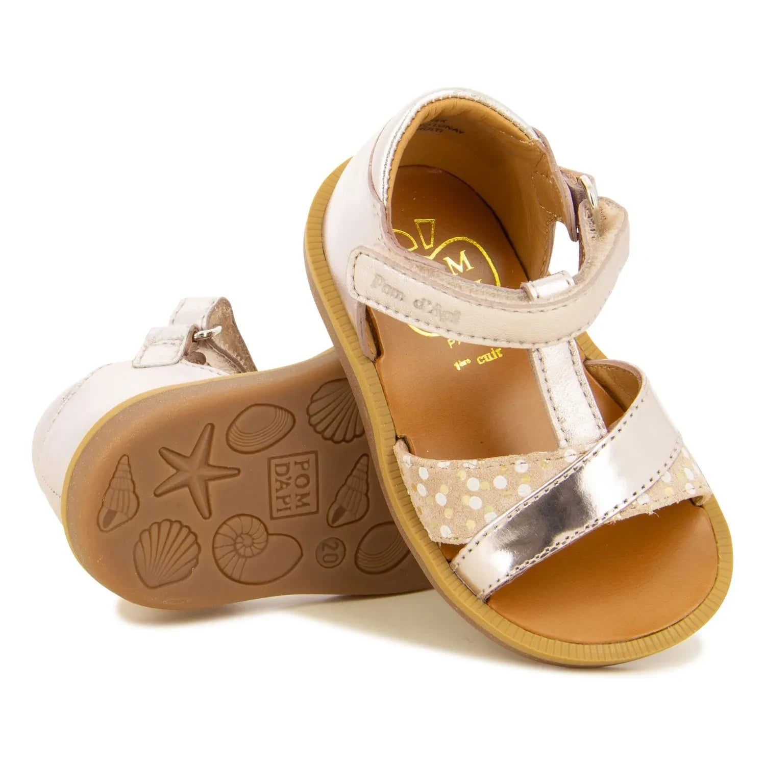 Pom d'Api - Poppy Single Sandals | Rose Gold