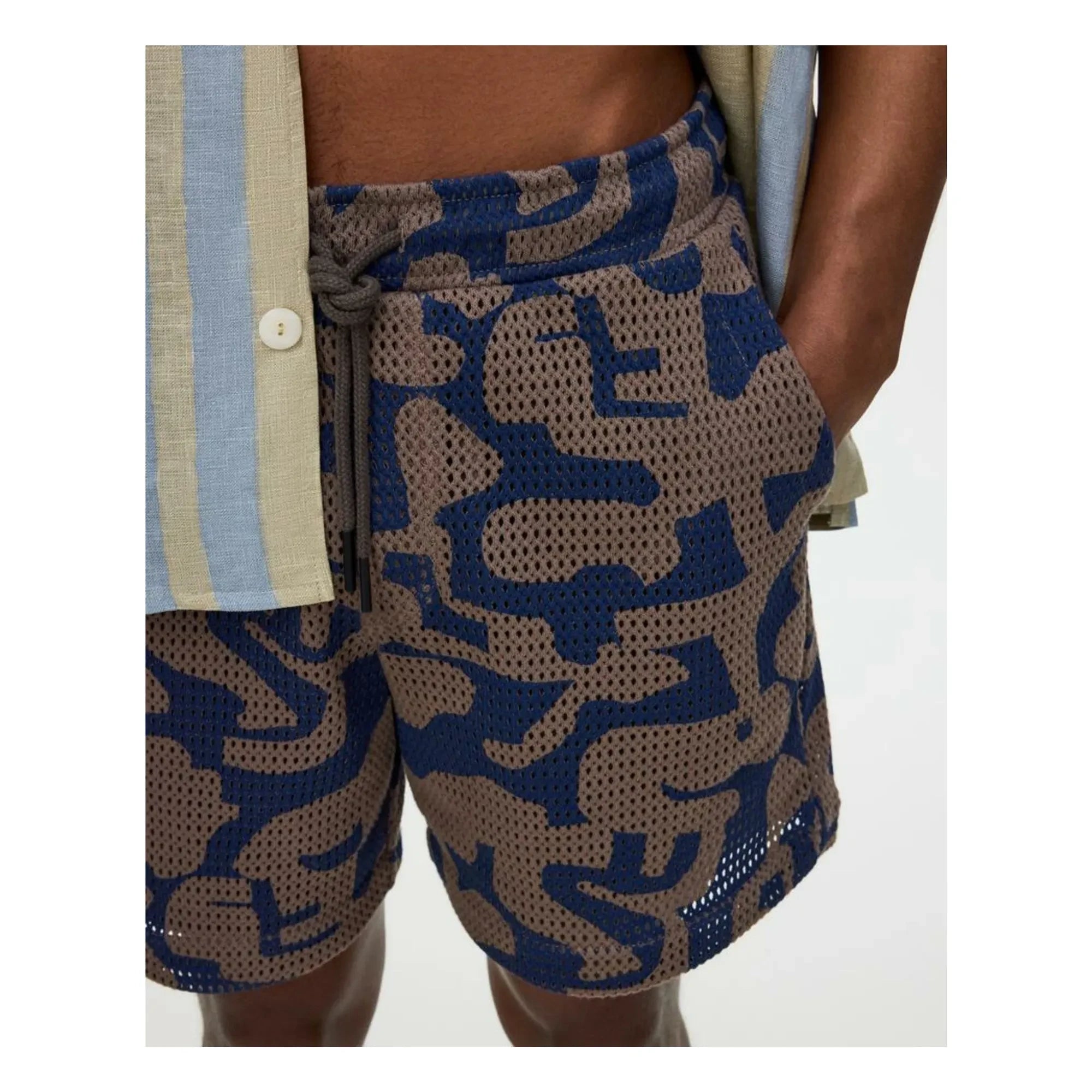 OAS - Morel Puzzlotec Swim Shorts | Brown