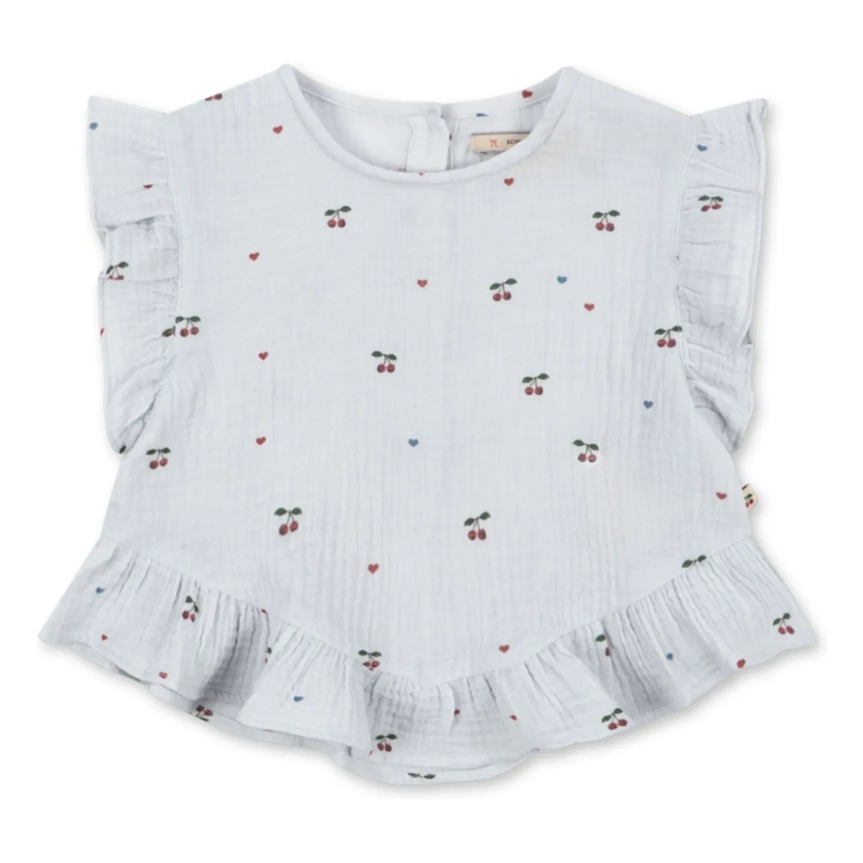 Konges Sløjd - Coco Cerises Organic Cotton Top | Light Blue