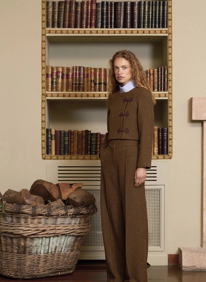 Maria de la Orden - Joséphine Tweed Jacket | Beige Brown