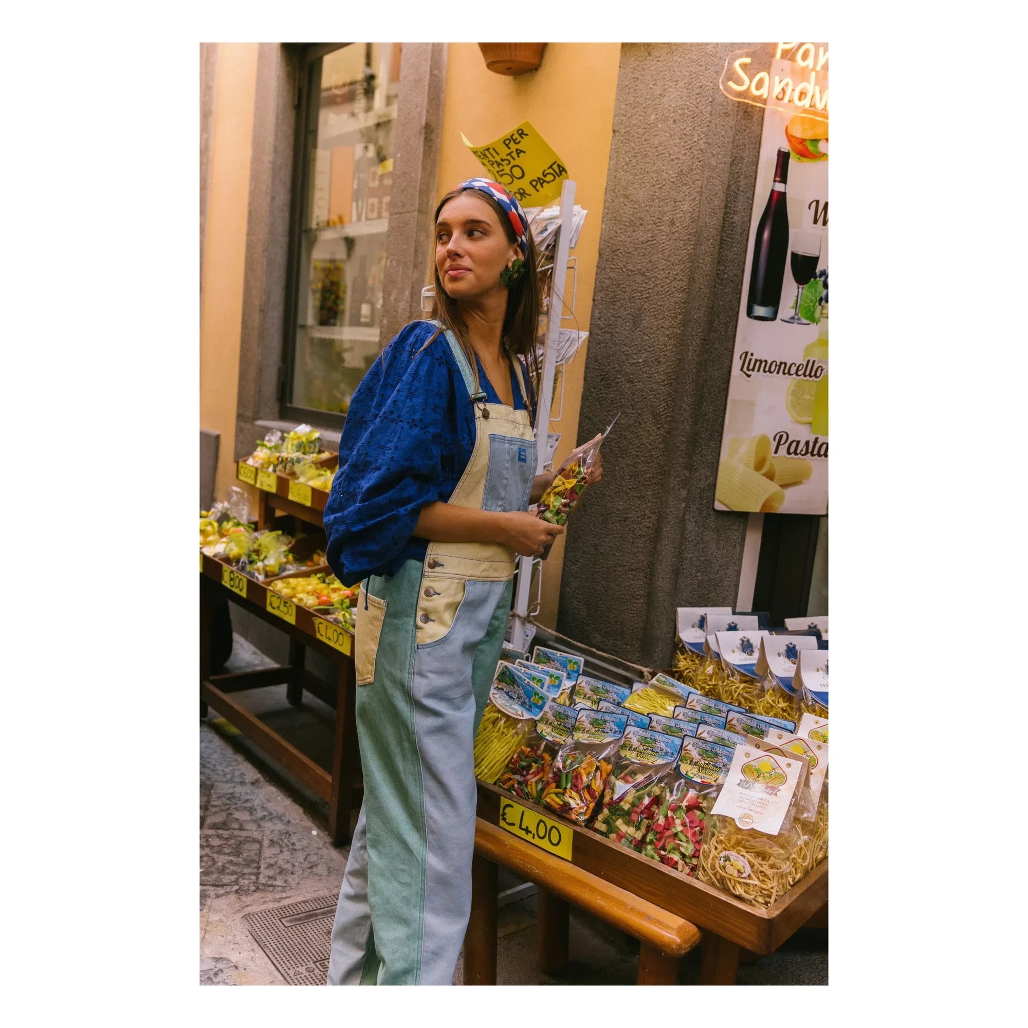 Favorite People - Sicily Color Block Jumpsuit - Women's Collection | Blue