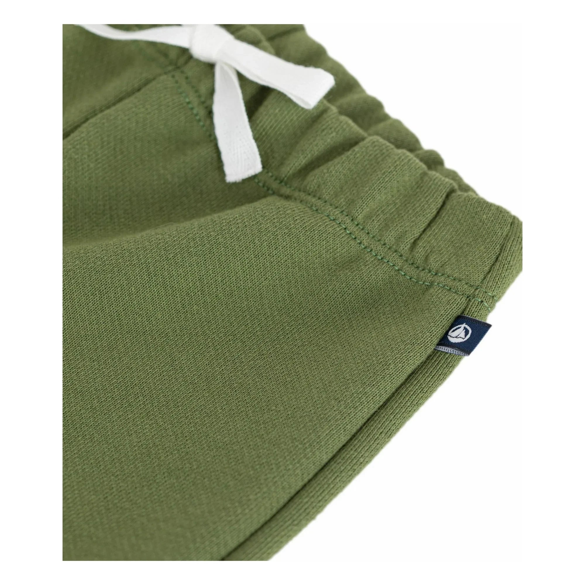 Petit Bateau - Flat Elastic Cuffed Joggers | Olive Green