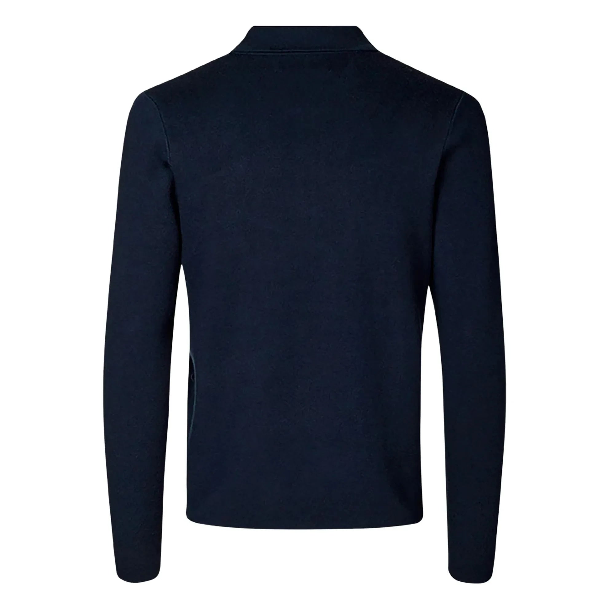 Samsoe Samsoe - Guna Long Sleeve Half-Zip Polo T-Shirt | Navy Blue