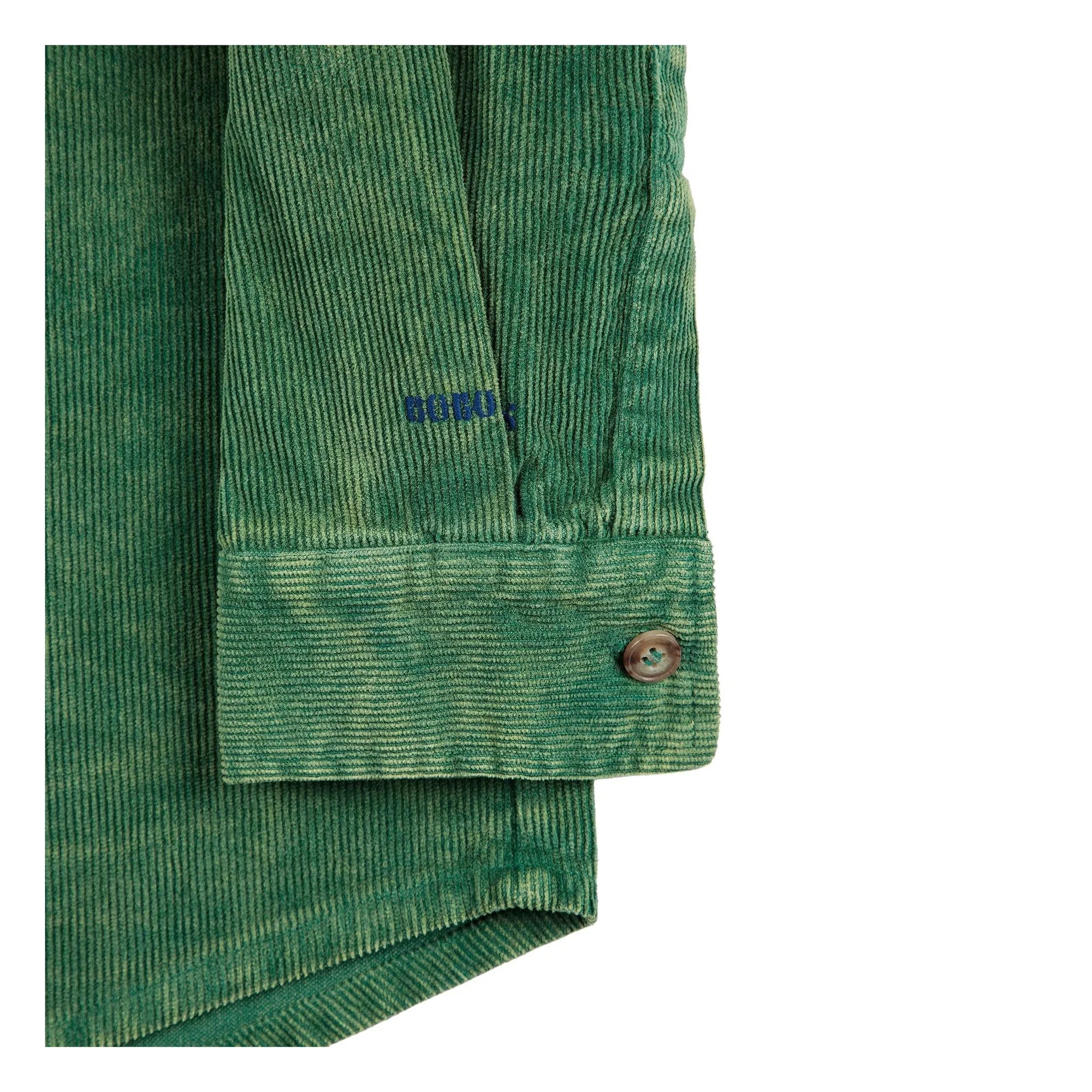 Bobo Choses - Velvet Yoke Shirt | Green