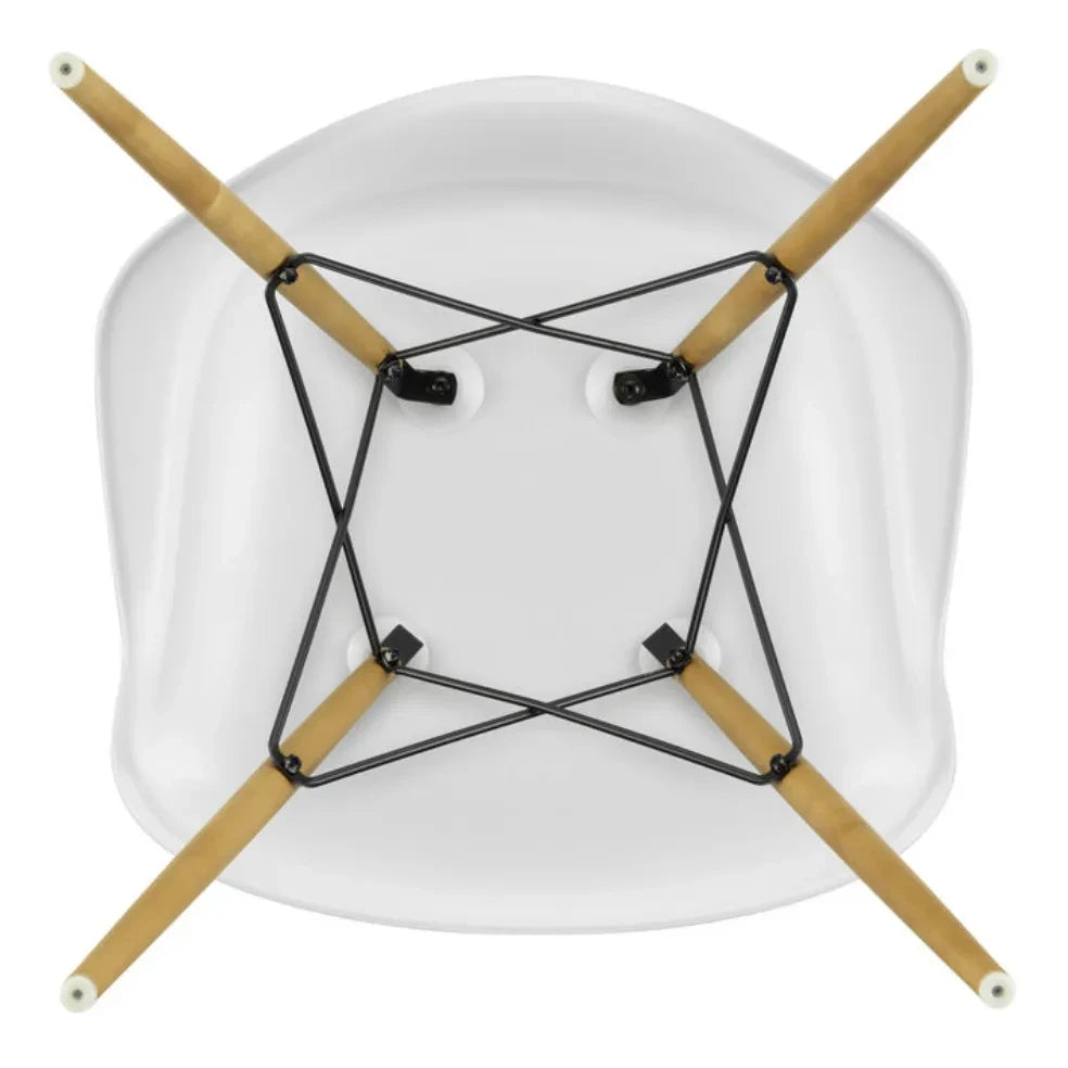Vitra - DAW Chair - Beechwood Base - Charles & Ray Eames | White