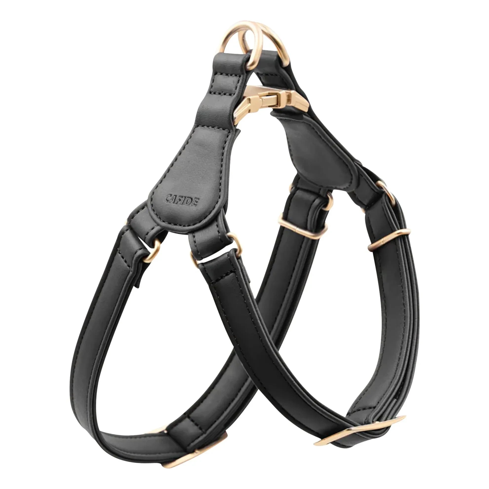 Cafide - Vegan leather dog collar Step in | Black