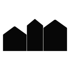 Ferflex - "My City" 21 Geometric Shape Magnetic Board