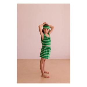We Are Kids - Striped Organic Cotton Towel Marta Skirt | Green
