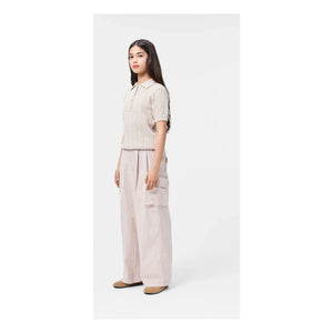 Molo - Gretel Organic Cotton Tricot Polo Shirt | Beige